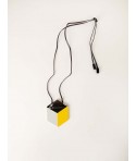 Pendentif hexagone laqué