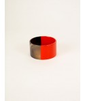 Bracelet large laqué orange