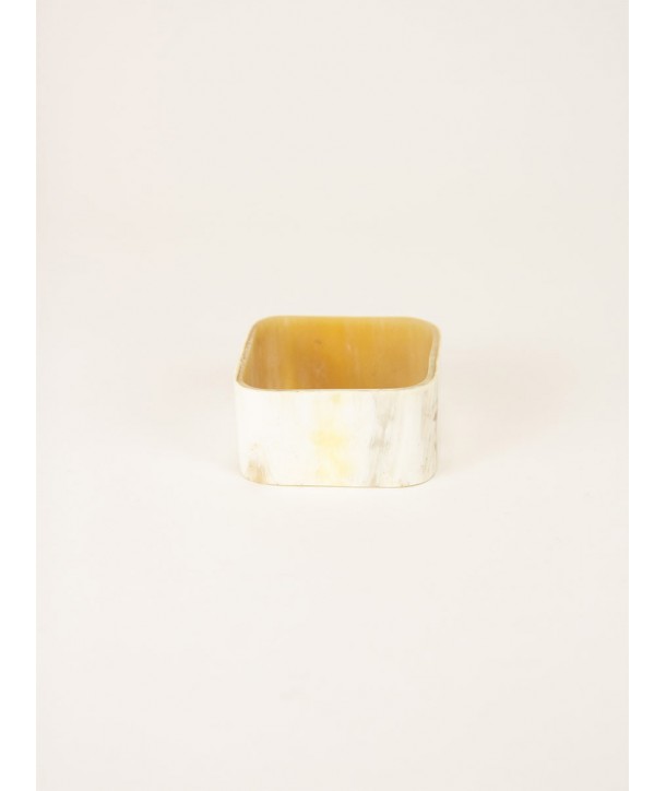 Bracelet cube en corne blonde