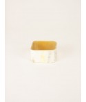 Bracelet cube en corne blonde