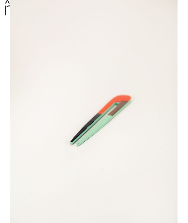 Orange green Ronce hairpin