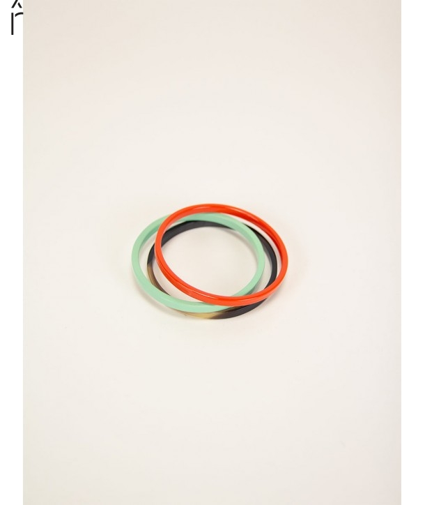 Orange green Sureau bracelets