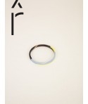 Bracelet jonc, laque bicolore jaune bleu