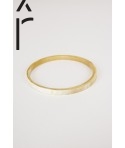 Thin Bandeau bracelet in blond horn