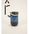 Hoa Bien blue ceramic teapot - brass handle