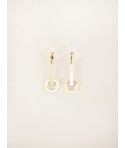 Pendule earrings in blond horn