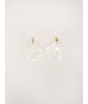 Boucles d'oreilles marguerite en nacre