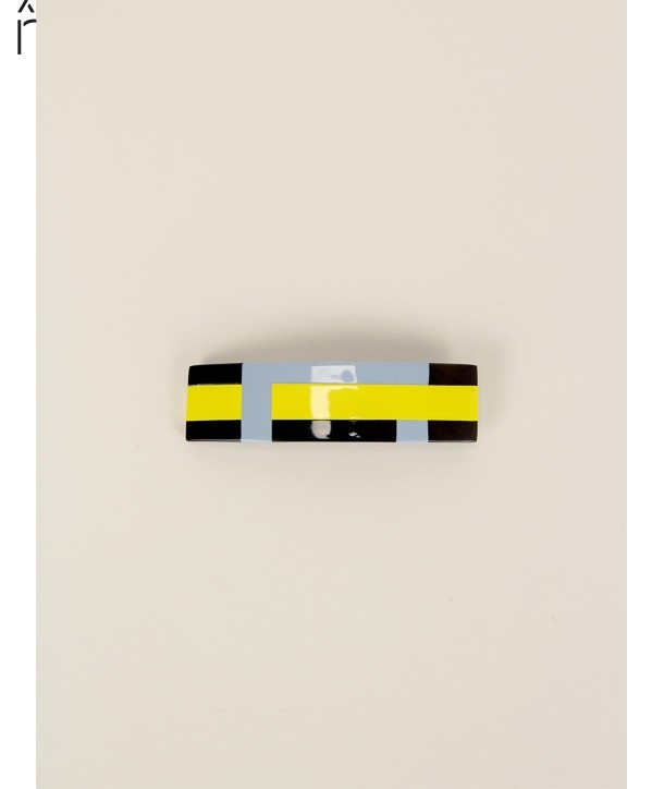 Yellow and blue Epi hair clasp