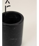 Uranus vase in black marble
