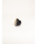 Patère bord droit, en corne noire africaine, taille M