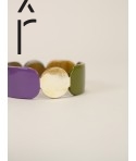 Totem bracelet 25 in blond horn and Parme lacquer