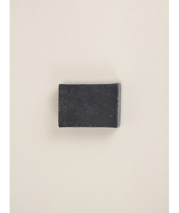 Natural bar soap in charcoal