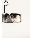 Totem bracelet 25 in black marbled horn