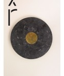 Centaure trivet in black marble with brass inlay