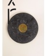 Centaure trivet in black marble with brass inlay