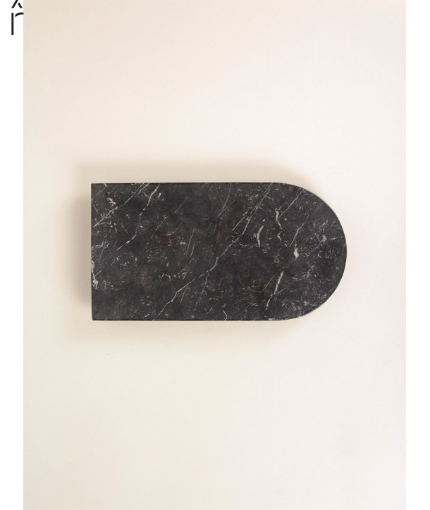 Medium platter in black marble