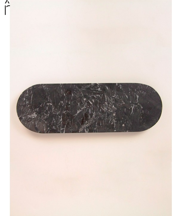 Large platter in black marble