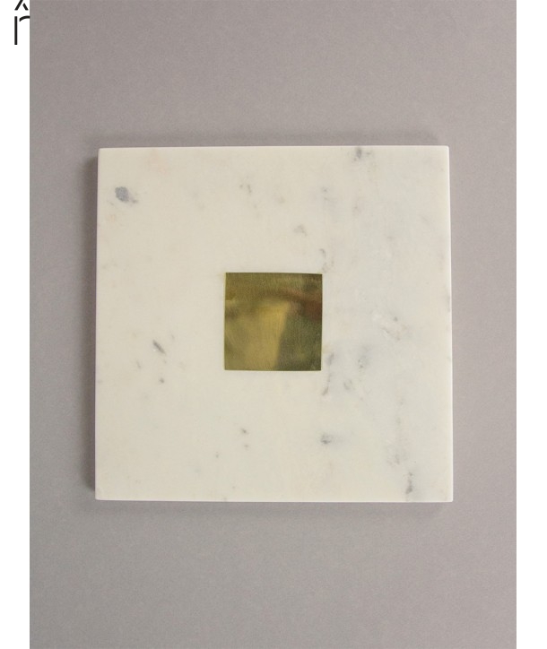Dessous de plat Cygnus en marbre blanc