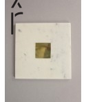 Dessous de plat Cygnus en marbre blanc