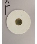 Centaure trivet in white marble with brass inlay