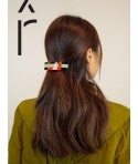 Orange and green Epi hair clasp