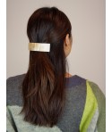 Rectangular barette in blond horn