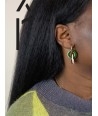 newKhaki beige Anse earrings