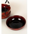 Set de 4 grands bols ecuelles Hoa Bien en céramique - rouge