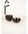 Set de 4 bols Hoa Bien en céramique - bleu ocre