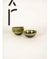 Set of 4 Hoa Bien ceramic bowls - green