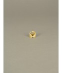 Bague Courbe en corne blonde