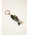 Fish key holder in blond horn (set of 4)