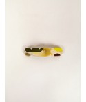 Barette Nymphe en corne blonde et laque Lime