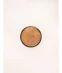 Bamboo pattern tablemat in stone with black background
