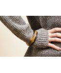 Set of 5 buffalo hoof bangles