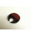 Porte couteau/baguettes rond corne noire bois de rose (par 6)