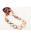 Long necklace with African horn rings