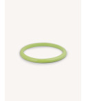 Irregular Tu Vi bracelet in horn and green wood lacquer