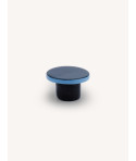 Straight edge hook, midnight blue and light blue lacquer, size S