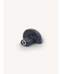 Quarter sphere hook, black marble Hoa Binh, E