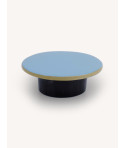 Straight edge hook, light blue and sand lacquer, size L