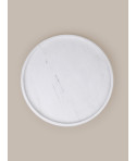 Large round tray Cassiopée in white marble
