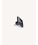 Furniture knob rhombus diamond, African black horn, L