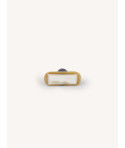 Oval diamond hook, blonde horn, J