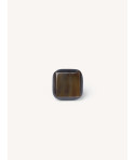 Furniture knob square diamond, African black horn, K