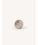 Furniture knob small disk, blonde horn, B