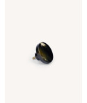 Furniture knob disk, African black horn, A