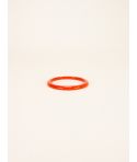 Quarter round Tu Vi bracelet lacquered fire red