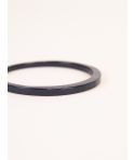 Bracelet irrégulier Tu Vi en corne et laque Gris Métal