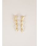Boucles d'oreilles Fibre en corne blonde